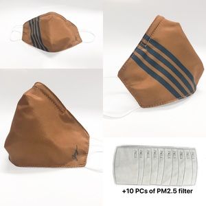 Fabric Face mask: water Repellent💦w/10pcs filter